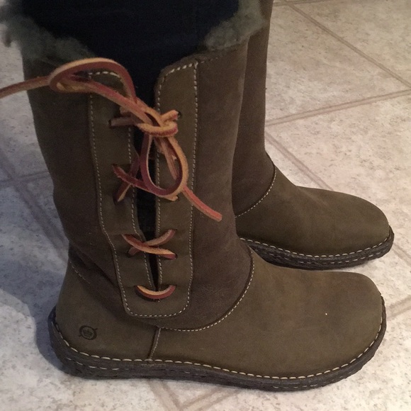 born shearling boots